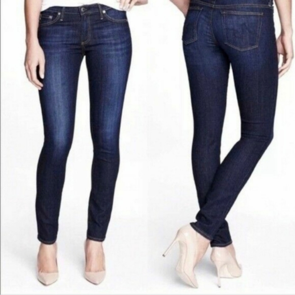 Ag Adriano Goldschmeid The Stilt  Low Rise Skinny Jeans Size 28